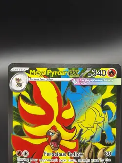 Mega Pyroar ex 99/86 Full Art Double Ultra Rare Pokemon Chaos Rising ME04 - Image 4