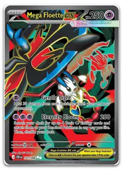 Mega Floette ex - 101/086 #101/86 (Holo) (NM) ME04: Chaos Rising CRI Pokemon - Image 1