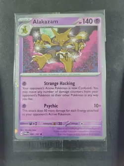 SEALED Alakazam 082/167 Twilight Masquerade Cosmos Holo Pokemon TCG - Image 1