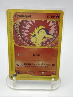 Cyndaquil 105/165 Expedition Base Set Vintage Pokemon 2002 E Reader - Image 1