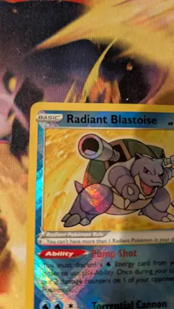 Radiant Blastoise 018/078 Pokemon GO Holo - Image 2