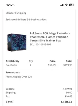 2X CONFIRMED PRE-ORDER Pokemon Center Mega Evolution Phantasmal Flames ETB 11/14 - Image 5