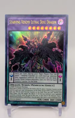 Starving Venemy Lethal Dose Dragon DUOV-EN037 Duel Overload 1st Edition - Image 1