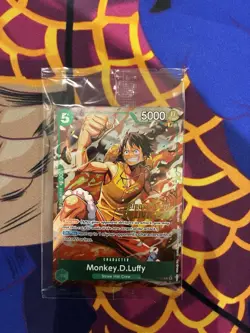 Monkey.D.Luffy P-135 Winner Stamp OP16 Pre-Release Event Promo Card ✨Sealed ✨ - Image 1