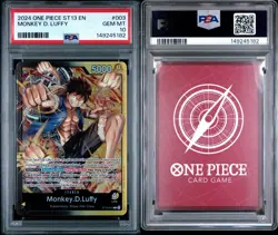 2024 ONE PIECE ST13-THE THREE BROTHERS LEADER #003 MONKEY D. LUFFY PSA 10 - Image 3
