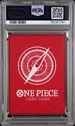 2025 ONE PIECE OP13-CARRYING ON HIS WILL 001 MONKEY D. LUFFY ALTERNATE ART PSA 9 - Image 2