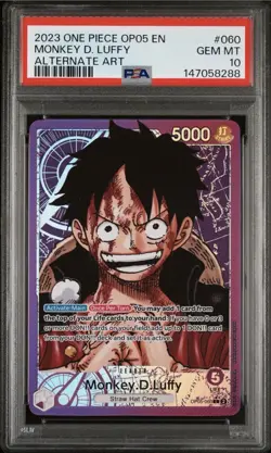 2023 ONE PIECE OP05-AWAKENING OF THE NEW ERA #060 MONKEY D. LUFFY PSA 10 - Image 1