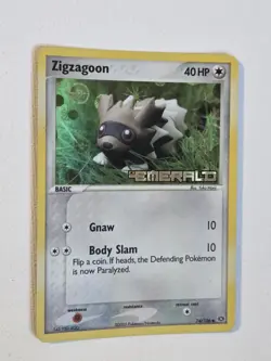 Zigzagoon Ex Emerald Stamped Reverse Holo Common 74/106 2005 - LP Pokemon Card - Image 2