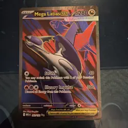 Pokemon TCG Mega Latias EX Full Art Ultra Rare Card 163/132 Mega Evolution - Image 1
