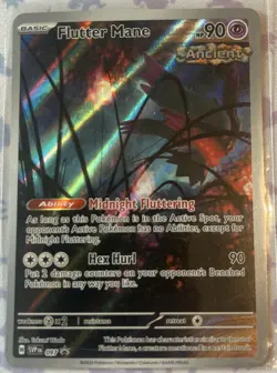 Pokemon TCG Flutter Mane 097 S&V: Temporal Forces ETB Promo Card (NM Condition) - Image 1