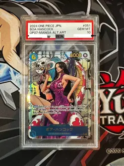 PSA 10 Boa Hancock OP07-051 Comic Parallel Manga Alt Art ONE PIECE Card Japanese - Image 1