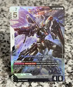 Freedom Gundam (GD01-065) [Foil] (NM) - Gundam Card Game - Newtype Rising (ENG) - Image 1