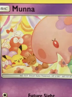 Munna 88/236 Pokemon TCG Common SM - Unified Minds Card NM - Image 3