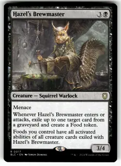Hazel's Brewmaster 17 Rare Commander: Bloomburrow Magic: The Gathering Near Mint - Image 1