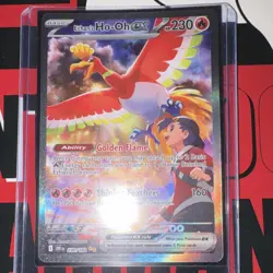 Pokemon TCG Ethan's Ho-Oh EX 230/182 Sv10: Destined Rivals Holo Full Art Specia… - Image 1