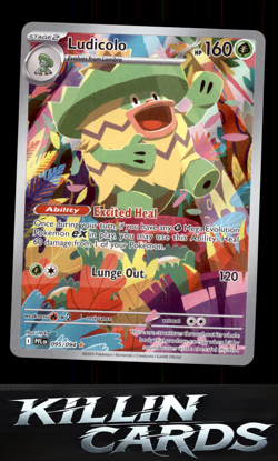 Ludicolo - 095/094 095/094 Pokemon Illustration Rare ME02: Phantasmal Flames Car - Image 1