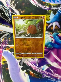 DIGLETT 092/202 SWORD & SHIELD Reverse Holo Common Pokemon - Image 1