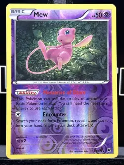 2016 Pokemon XY Fates Collide Mew Reverse Holo #29/124 - Image 3