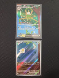 Pokemon TCG Scarlet Violet Spidops EX 243/198 & Tarountula 199/198 Set - Image 1