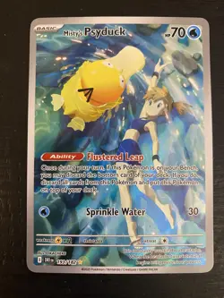 Pokemon TCG Misty’s Psyduck 193/182 SV10 Destined Rivals Illustration Rare Holo - Image 2