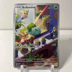 Bulbasaur 143/142 Stellar Crown Illustration Rare Full Art Holo ENG - Image 1