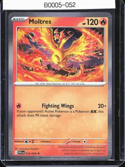 Pokemon TCG Moltres 014/094 Phantasmal Flames Holo B0005 - Image 1