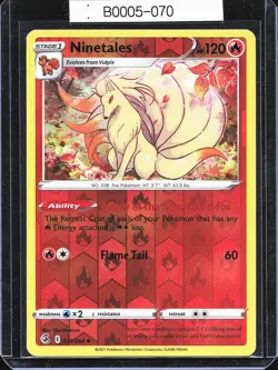 Pokemon TCG Ninetales 031/264 Fusion Strike Reverse Holo B0005-070 - Image 1