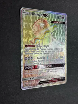 Nihilego GX 114/111 Crimson Invasion Secret Rainbow Rare Pokemon NM/Near Mint - Image 4