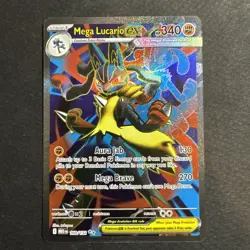 Pokemon TCG Mega Lucario EX 160/132 Ultra Rare Mega Evolutions NM/M Pack Fresh - Image 1