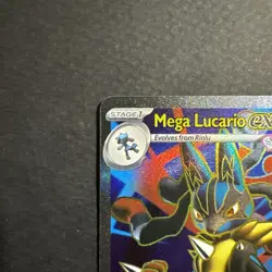 Pokemon TCG Mega Lucario EX 160/132 Ultra Rare Mega Evolutions NM/M Pack Fresh - Image 2
