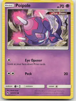 Poipole 107/214 Common Lost Thunder Pokemon MP - Image 1
