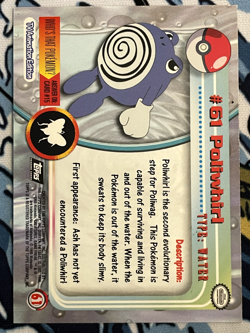 2000 Topps Chrome Pokemon Series 1 #61 Poliwhirl NM - Image 2