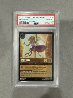 Disney Lorcana Rapunzel - Gifted Artist Promo Foil PSA 10 31 Event Exclusive - Image 1