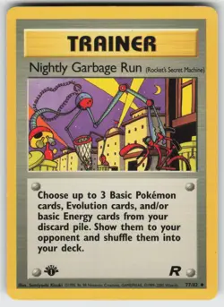 Nightly Garbage Run (Rocket's Secret Machine) Uncommon Team Rocket 77/82 Pokemon - Image 1