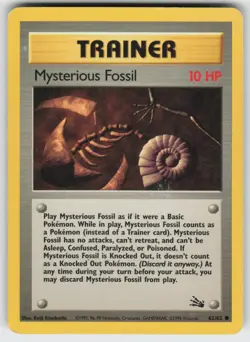 Mysterious Fossil Common Fossil 62/62 Pokemon - Image 1