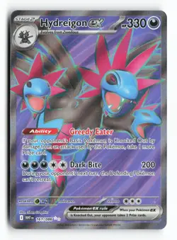 Hydreigon ex 161/086 SV: White Flare Holo Ultra Rare Pokemon TCG Card NM - Image 1