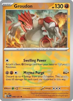 Groudon Poke Ball 049/131 SV: Prismatic Evolutions Pokemon TCG Card NM - Image 1
