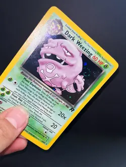 2000 Pokemon Dark Weezing Holo 14/82 Team Rocket WOTC Vintage Card MP - Image 2