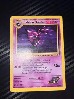 Sabrina's Haunter 058/132 Gym Heroes Regular Pokemon TCG Card - Image 1