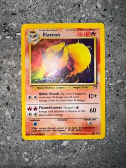 Pokemon TCG Cards Flareon 10/110 Legendary Collection Holo Rare LP-MP - Image 3