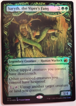 MTG - Saryth, the Viper's Fang - 304 - Innistrad: Midnight Hunt - FOIL - Image 1
