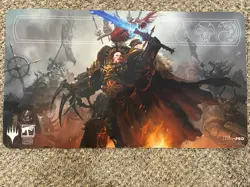 Ultra PRO Warhammer 40,000 Chaos Space Marine MTG Playmat 24x13.5 Non-Slip - Image 1