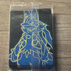 Pokemon Center Riolu Promo 010 Holo English Pokemon TCG Card w/ Lucario Sleeve - Image 2