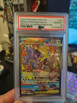 Pokemon 2025 Mega Kangaskhan ex 182/132 ME01 SIR Holo English PSA 10 - Image 1