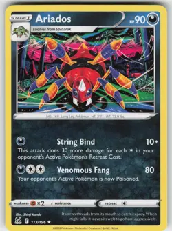 Ariados Rare SWSH11: Lost Origin 113/196 Pokemon - Image 1