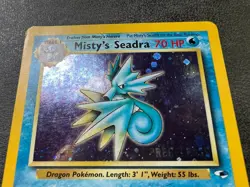 Pokemon Misty's Seadra Prerelease 009/132 Gym Heroes W/ Swirl - MP - Image 3