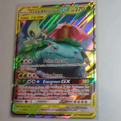 The Pokemon Company Celebi & Venusaur GX 1/181 Team Up Ultra Rare Holo ENG - Image 1