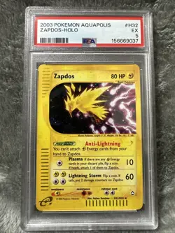 Pokemon Zapdos Aquapolis Holo H32/H32 PSA - Image 1