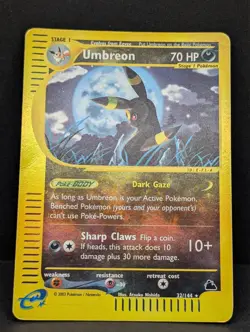 Umbreon Skyridge 32/144 Reverse Holo Rare WOTC E Series Pokemon TCG Nintendo MP - Image 3