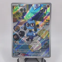 Pokemon Riolu SV01 215/198 Scarlet & Violet Full Art Holo Near Mint - Image 1